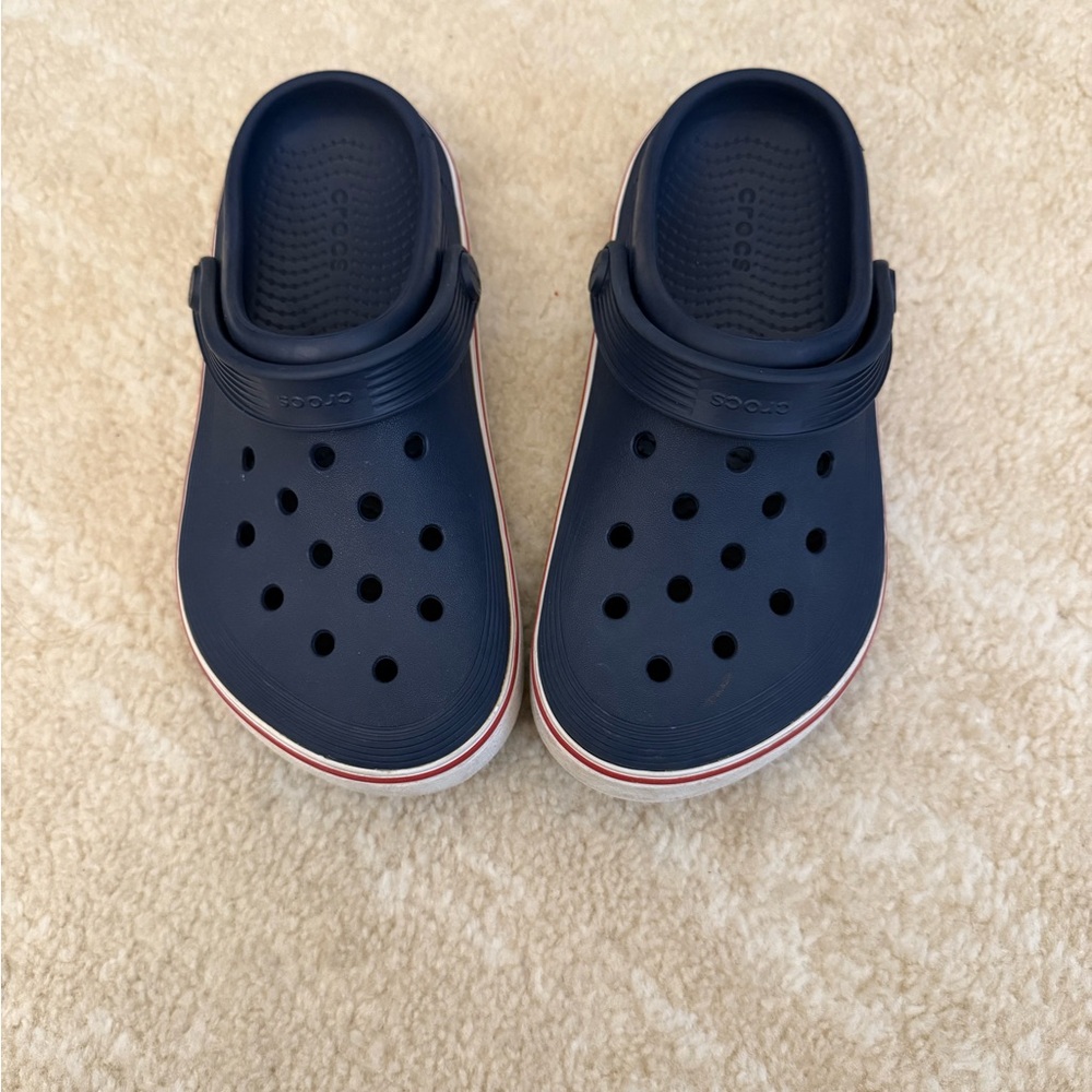 CROCS Blue Sandals with Ventilation and Heel Strap